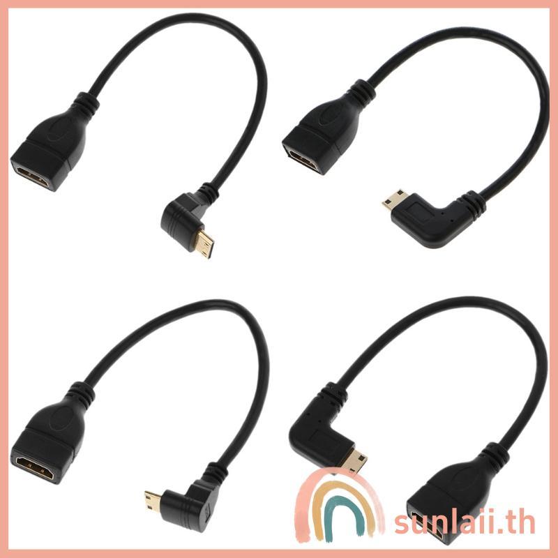 SUNLAII 90 องศามุม Mini USB ชายหญิง