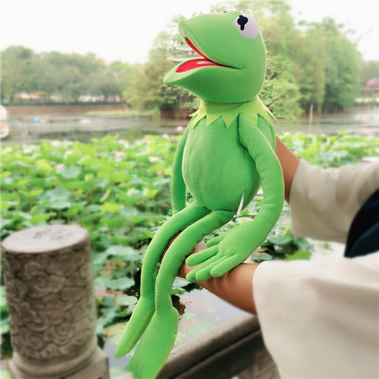 Muppet Show Frog Hand Puppet Moving Mouth Komi Frog Belly Hand Puppet Cute Plush Toy Gift#85allqwp#