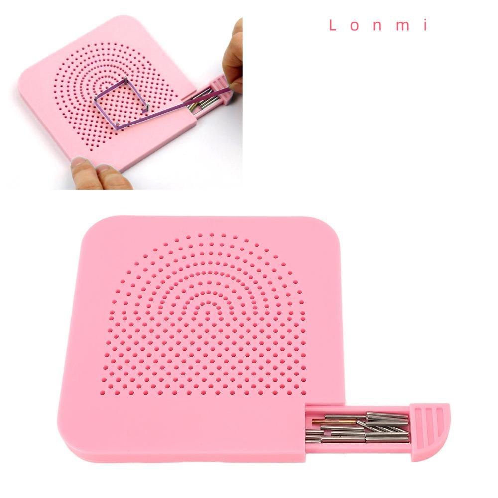 LONMI กระดาษ Quilling Board, พร้อมลิ้นชักจัดเก็บพลาสติก Quilling Guide Board, Quilling Winder Board 