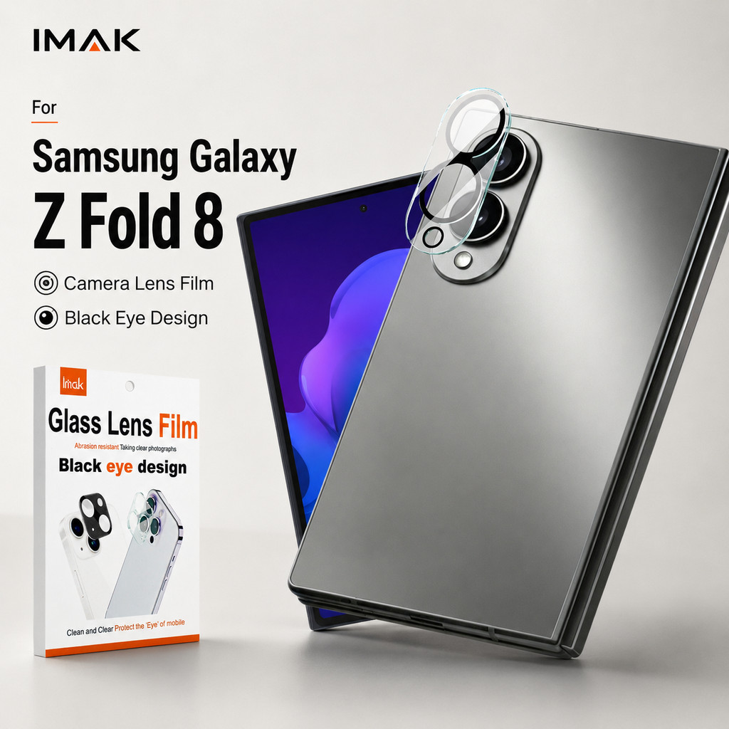 ฟิล์มกระจกเลนส์กล้อง สำหรับ Samsung Galaxy Z Fold 8 Fold8 กันรอย ป้องกันลายนิ้วมือ HD Clear LS0013