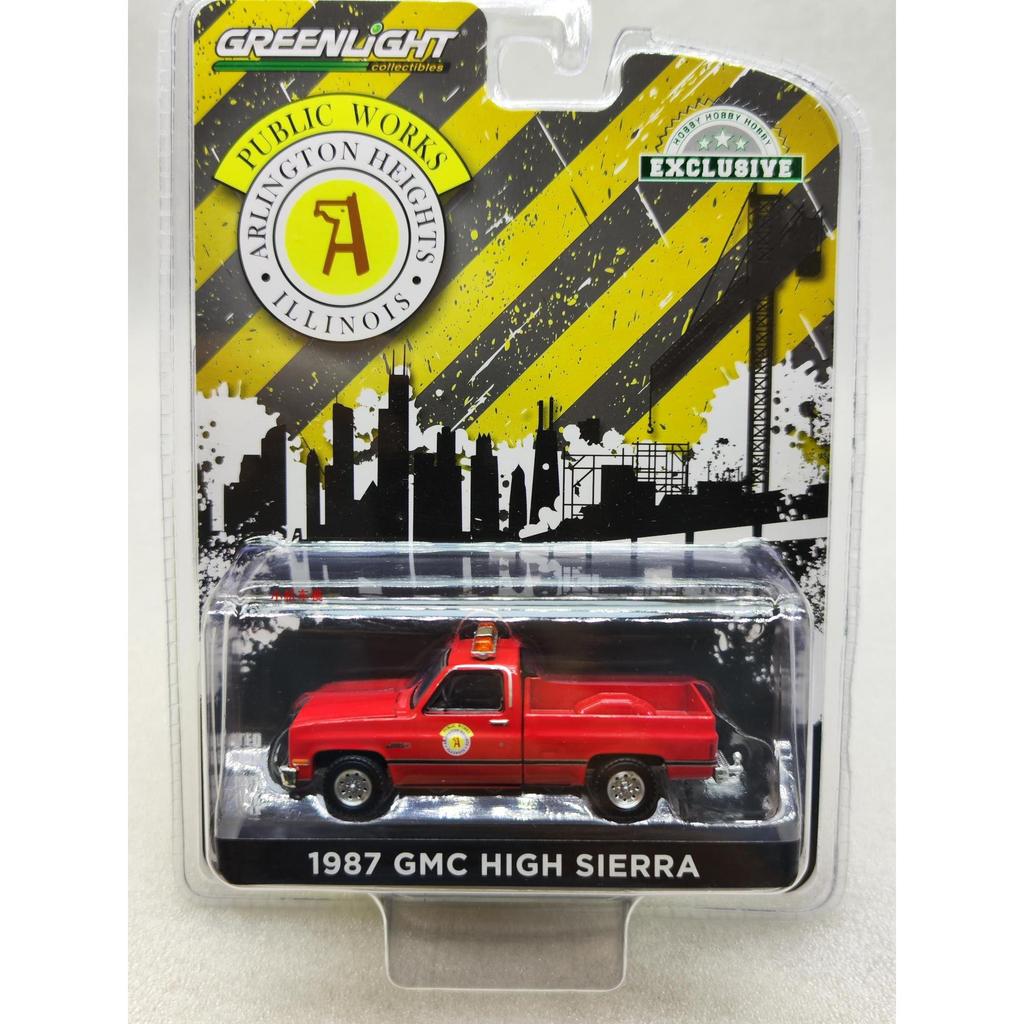 GreenLight GreenLight 1: 64 1987 GMC High Sierra High Sierra Pickup รถตํารวจ