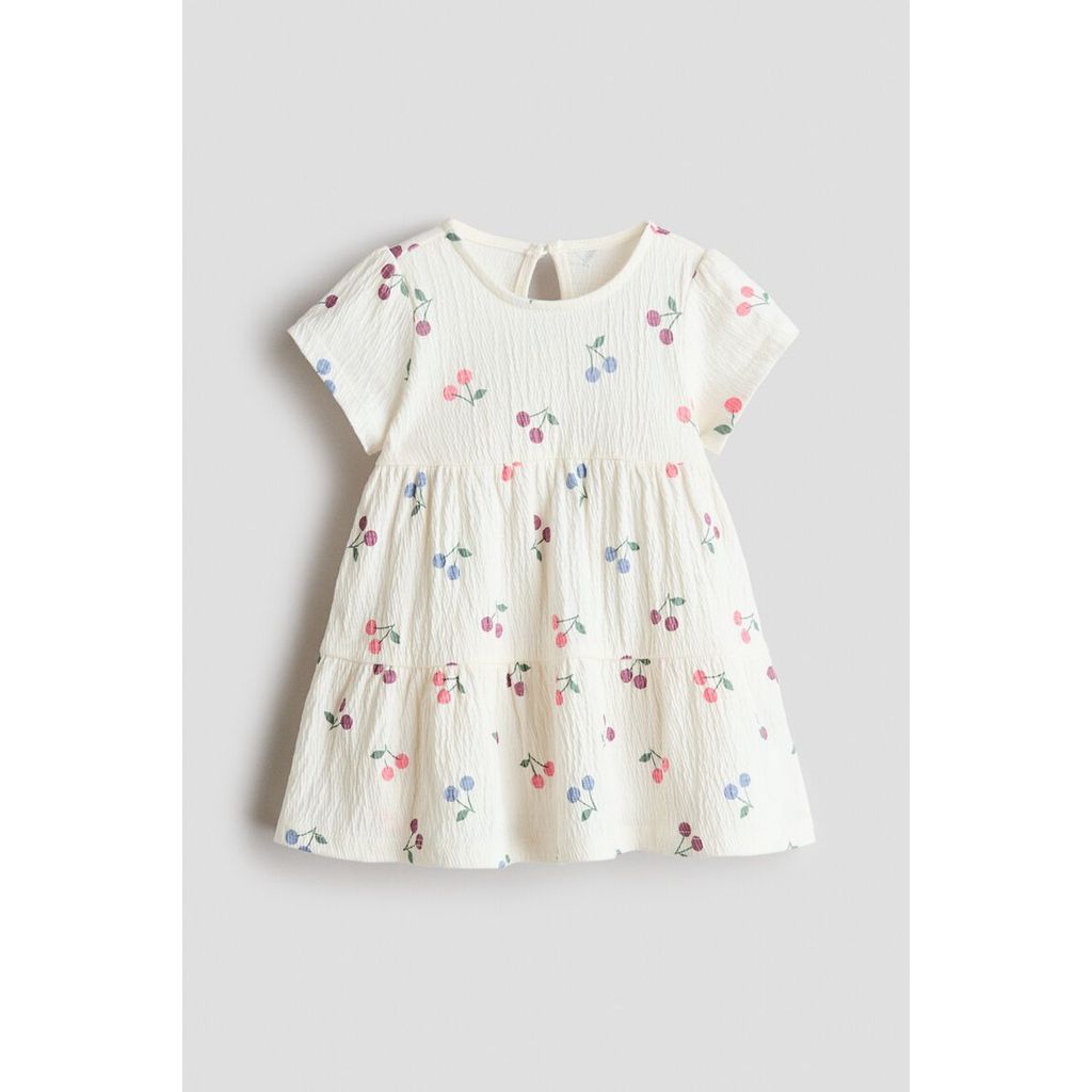 H&M(เอชแอนด์เอ็ม) เดรสผ้าจอร์ซีย์พิมพ์ลาย เด็กทารก 1316861_2