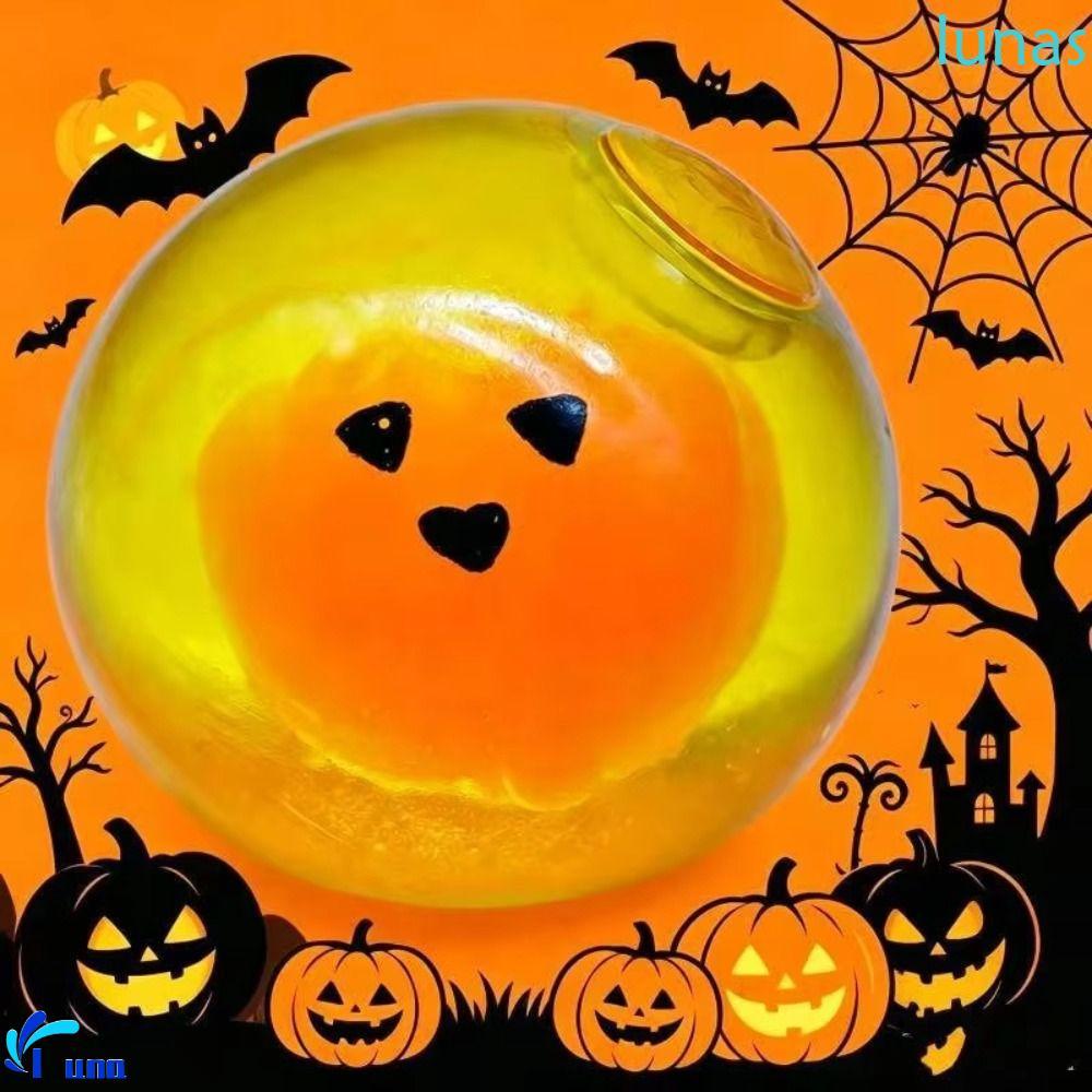 LUNASOL Maltose Stress Ball, Maltose Slow Rebound Stress Ball, Decompress Super Soft Pumpkin Shape S