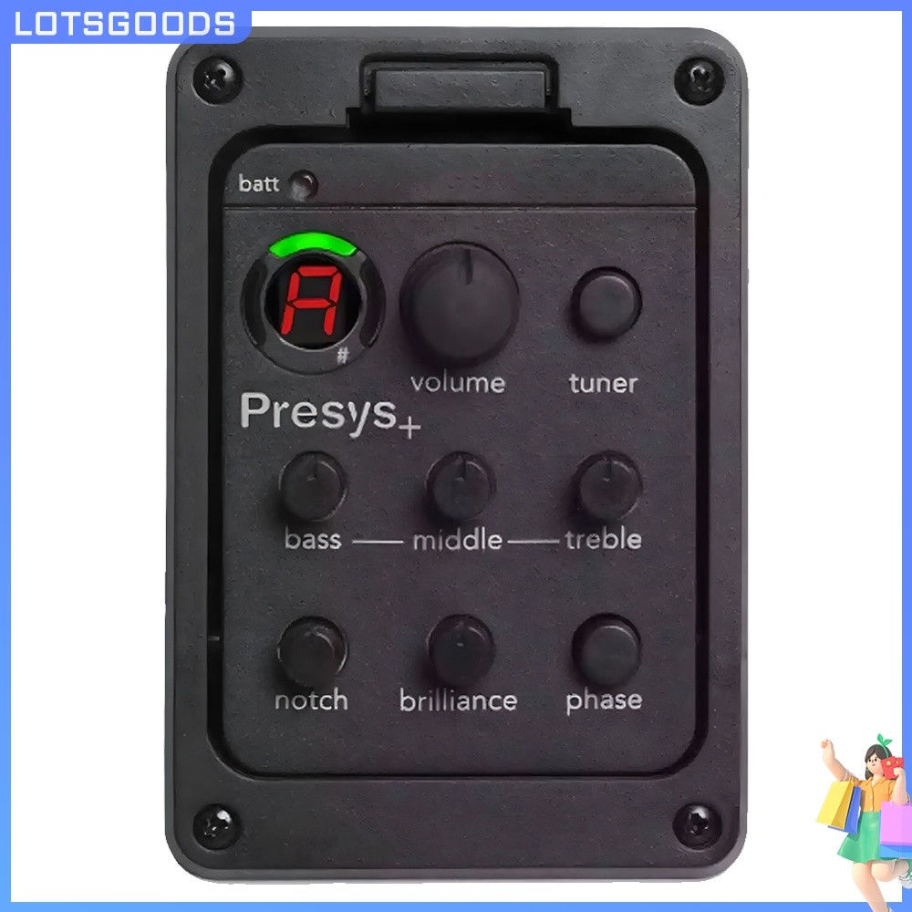 [จัดส่งในพื้นที่] 201 กีต้าร์โปร่งคลาสสิก EQ Tuner Piezo Pickup Onboard Preamp System 4-Band Equaliz