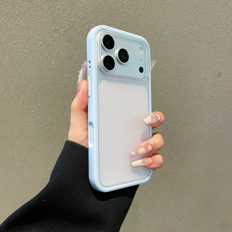หรูหรา 2 ใน 1 ด้านสีขอบเคสโทรศัพท์สําหรับ ไอโฟน 14 15 16 17 18 มือโปร สูงสุด กันกระแทกกันชนกลับกรณีป