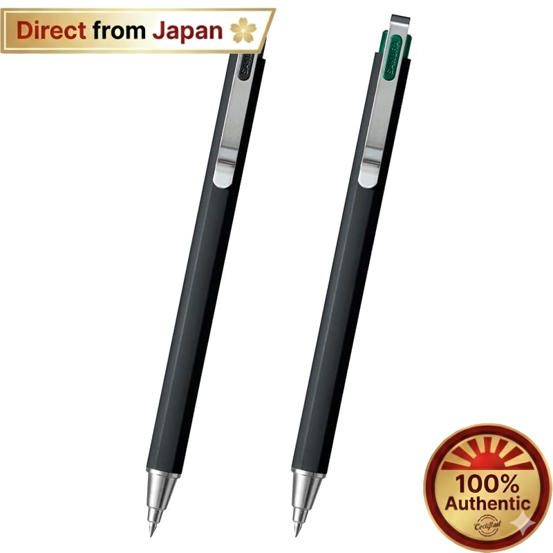 【Japan Quality】
Sakura Crepas Gel Ink Ball Pen Ball Sign iD Plus 0.5mm Pure Black Forest Black【Direc