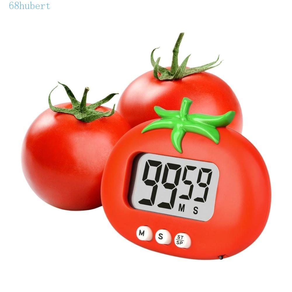 HUBERT Tomato Shape Counting Timer, Focus Aid Learning Self Discipline Pomodoro Timer, Multifunction