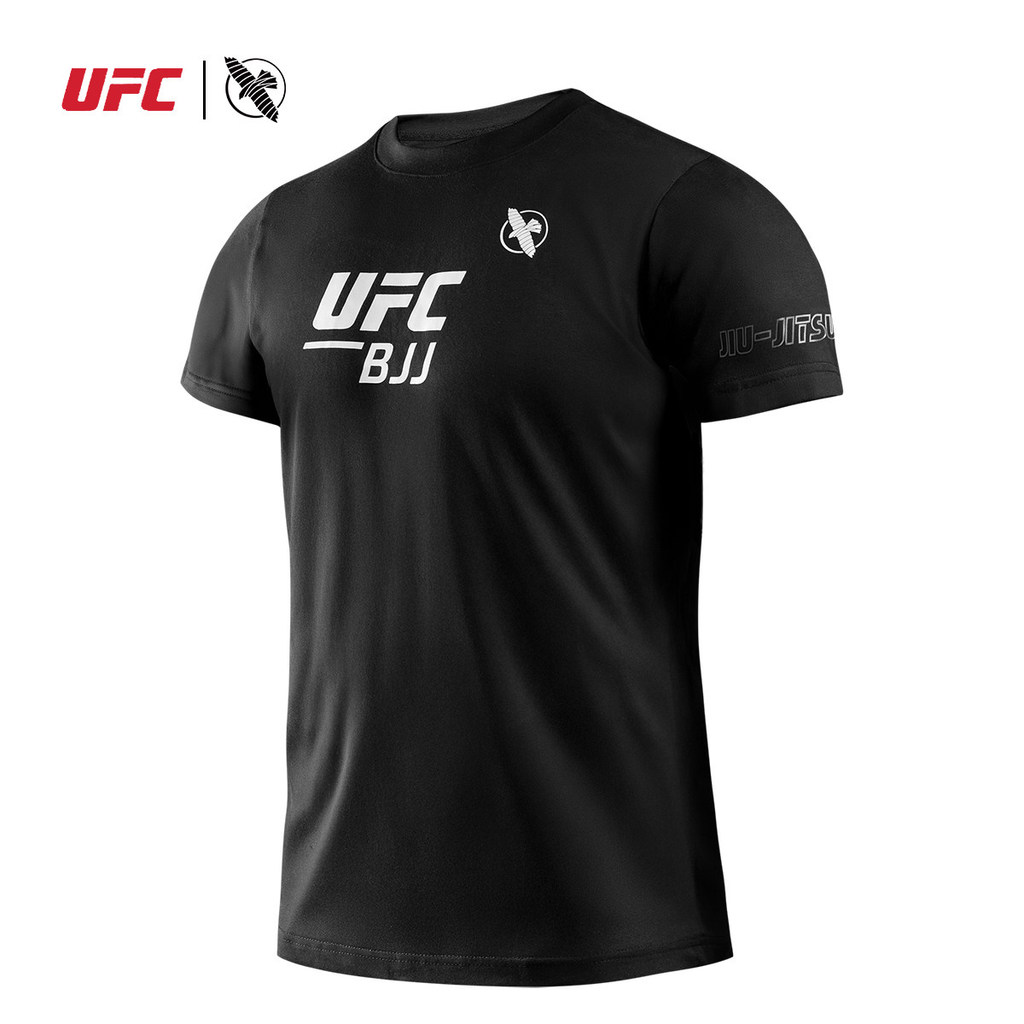 HAYABUSA BJJ Simple Letter พิมพ์ลูกเรือคอผู้ชายแขนสั้นผ้าฝ้าย 100% Casual Fitness Training Basic เสื
