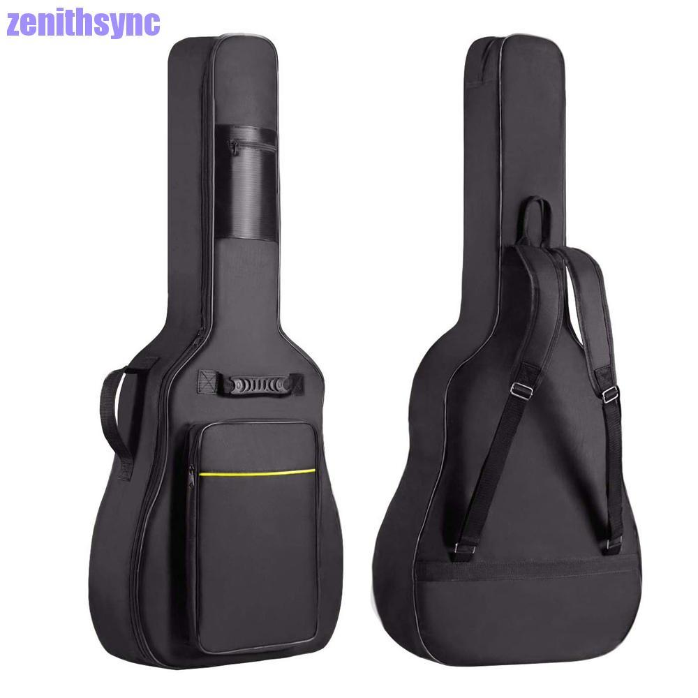ZENITHSYNC กระเป๋ากีตาร์ ผ้า Oxford สีดํา Guitar Case 41" กีต้าร์โปร่งพร้อมที่จับ สายสะพายคู่