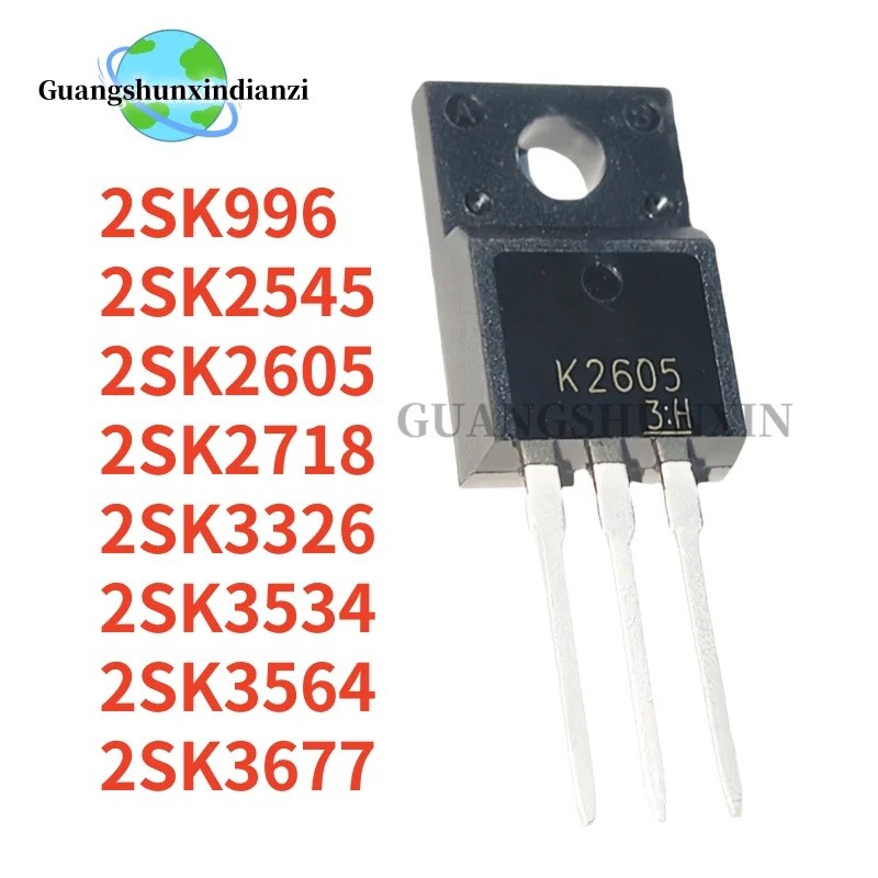 1-5PCS 2SK996 2SK3326 2SK3564 2SK2718 2SK3677 2SK3534 2SK2545 2SK2605 TO-220F K996 K3326 K3564 K2718
