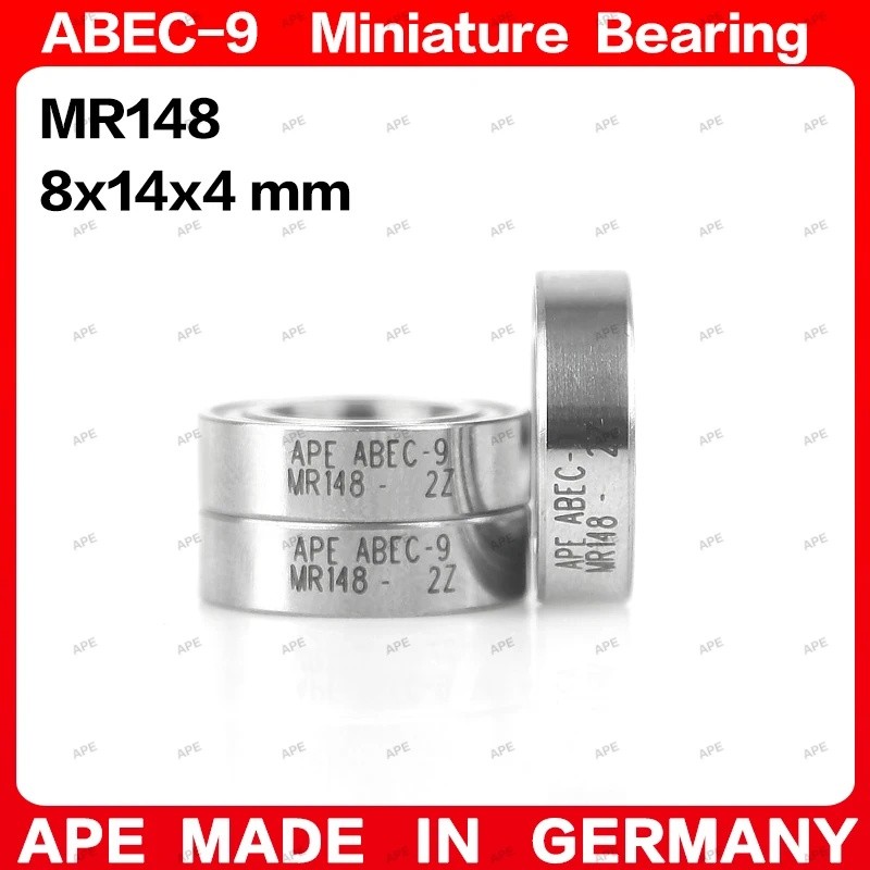 10-50pcs APE ABEC-9 แบริ่ง MR148 MR148ZZ 8x14x4 มม. L-1480 MR148-2RS L-1480ZZ Z -2Z 2RS Miniature Pr