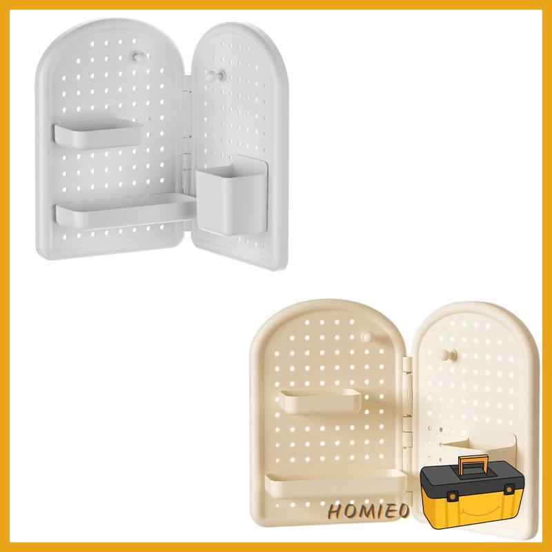 HOMIE0 มุมติดตั้งโต๊ะ Organizers ชั้นวาง Pegboard แบบยืดหยุ่นสําหรับพื้นที่ทํางานที่มีประสิทธิภาพ