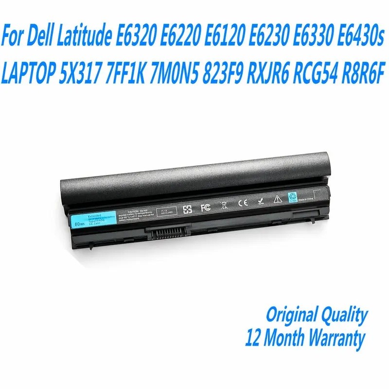 ใหม่ RFJMW FRROG แบตเตอรี่แล็ปท็อปสําหรับ Dell Latitude E6320 E6220 E6120 E6230 E6330 E6430s LAPTOP 