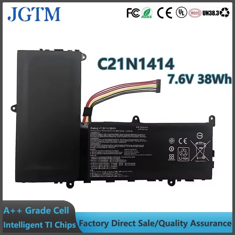 JGTM 7.6v 38wh C21n1414 แบตเตอรี่แล็ปท็อปสําหรับ Asus Eeebook F205ta X205t X205ta F205ta-1a X205ta-1