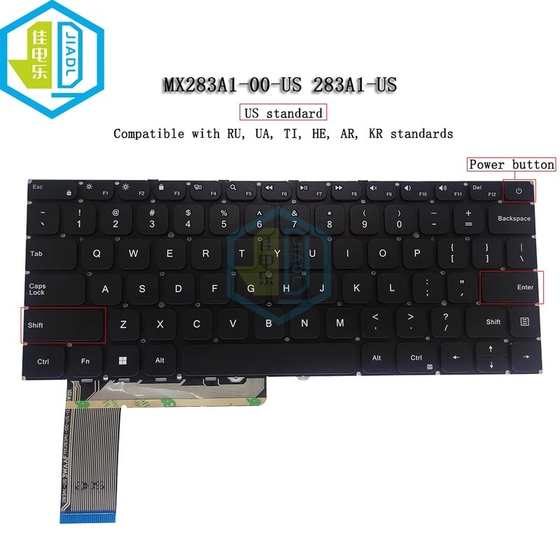 US SP คีย์บอร์ดสําหรับ MX283A1-00-US 283A1-US Gateway GWTC51427 GWTC71427 ACER Aspire Lite14 AL14-51