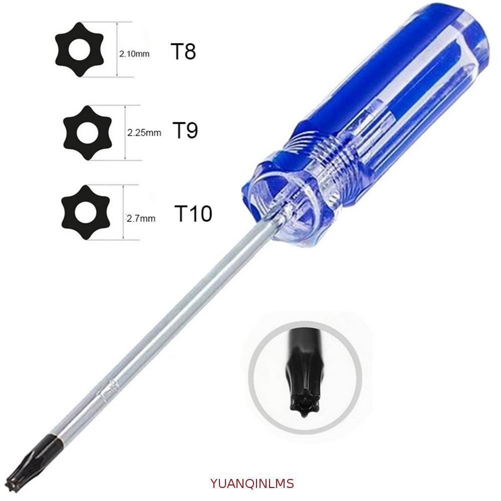 YUANQINLMS ไขควง DIY Torx ไขควงเครื่องมือความปลอดภัย T8 T9 T10 ซ่อมเครื่องมือ