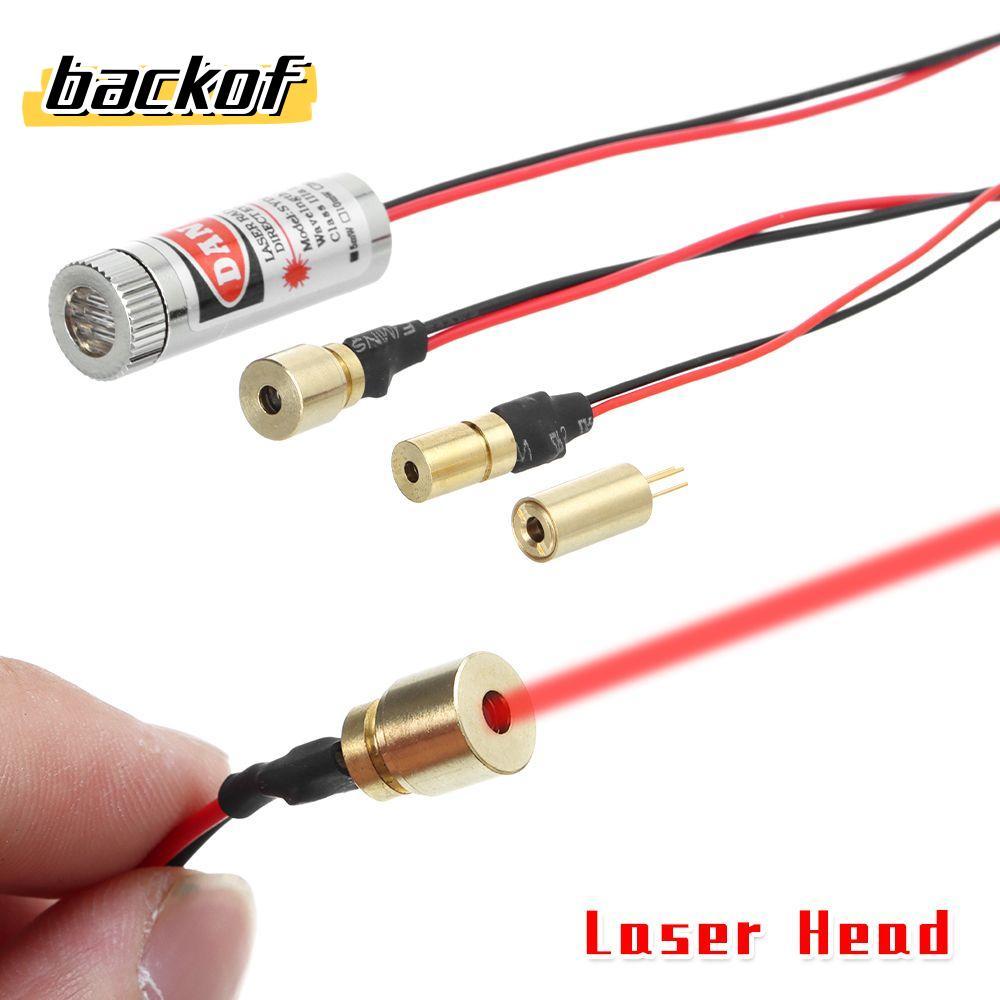 BACKOF Cross Laser Diode Head 650nm 5mW Focusable Focus Module Head Laser