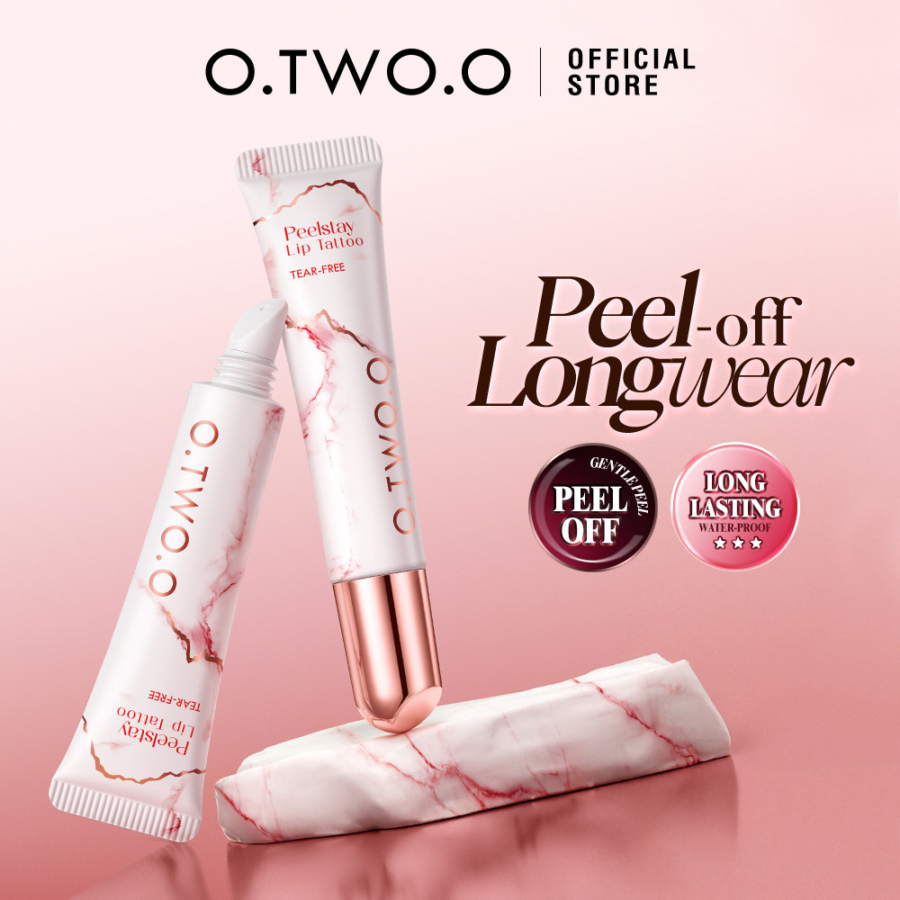 O.TWO.O 2-in-1 PeelStay Lip Tattoo Lip Stain & Care Long-lasting Staining