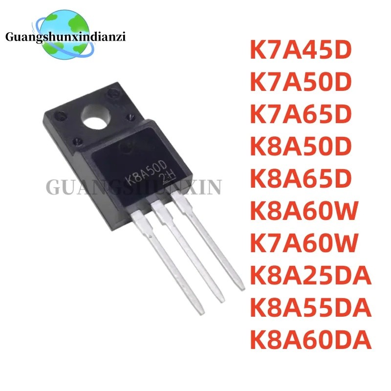 1-5PCS K7A45D K7A50D K7A65D K8A50D K8A65D K8A60W K7A60W K8A25DA K8A55DA K8A60DA K8A60F ทรานซิสเตอร์ข