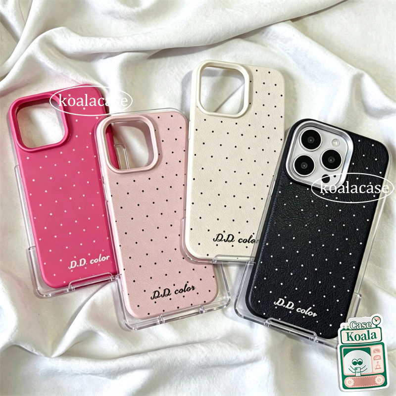 เคสลายหนังสัมผัสดี ลายจุดเล็ก สไตล์มินิมอลSamsung A56 A26 A17 A36 A05s A15 A07 A35 A06 A24 A16 A15 A34 S24 S25 S23 ULTRA
