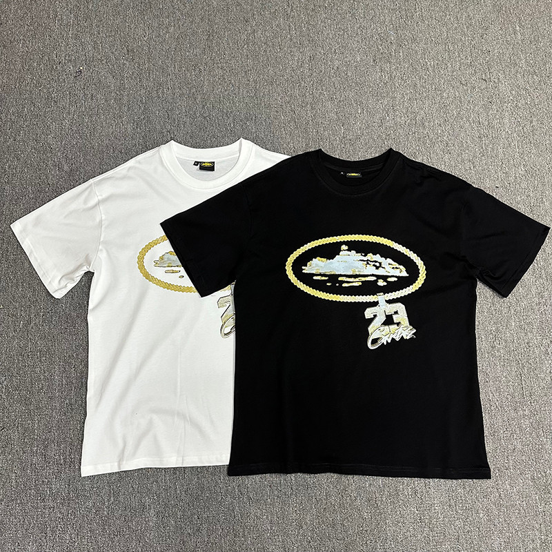 VLONE FOG VLONE FOG Corteiz วัฒนธรรมผู้ชายผู้หญิงแขนสั้นยุโรปอเมริกัน Tee เสื้อยืด Letter Street เสื
