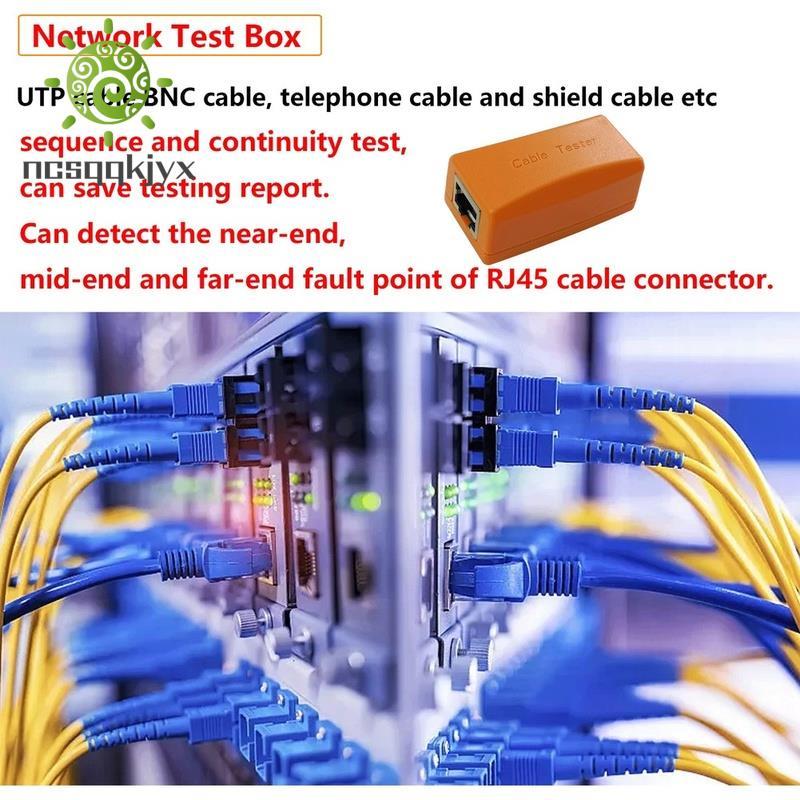 Super UTP Cable Test Box กล่องทดสอบสายเคเบิลเครือข่ายสําหรับเครื่องทดสอบกล้องวงจรปิด RJ45 Connector 