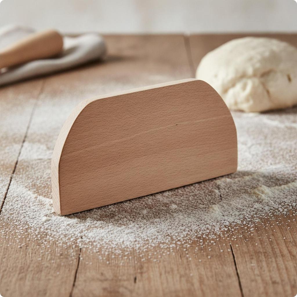 [Whgirld8] Pastry Scraper Wooden Bench Scraper Pastry Cutter ภาชนะแบนอาหาร-เกรดสําหรับ Bakers, Bakin