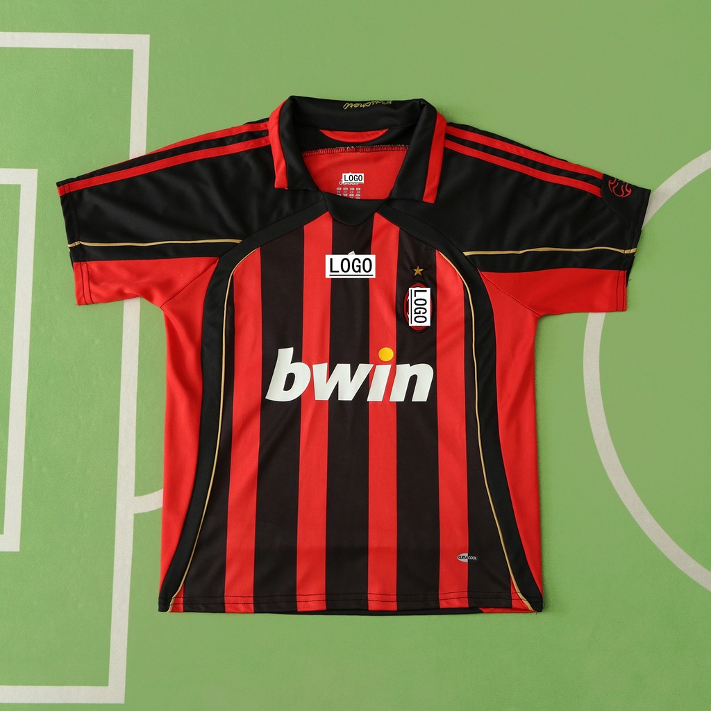 0607 Game Season AC Milan Home เสื้อเด็ก Single Top