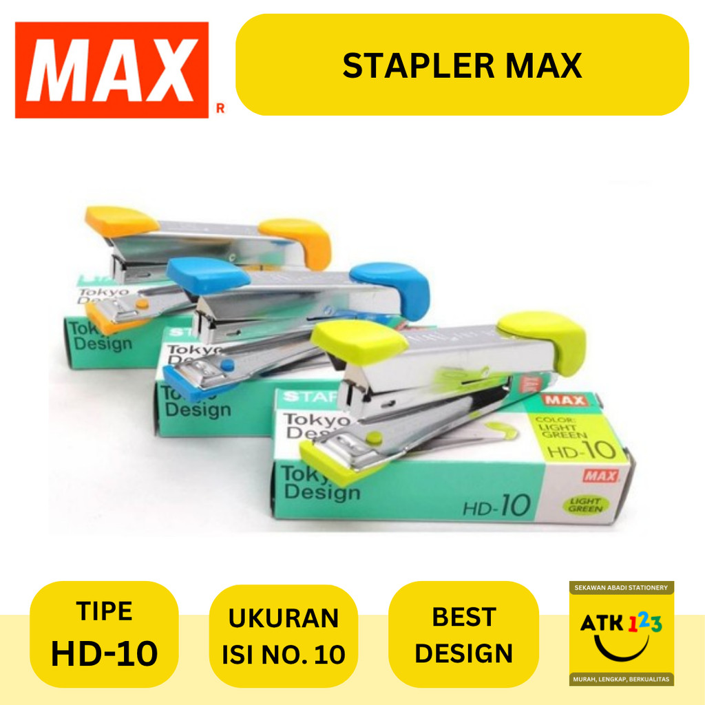 MAX เครื่องเย็บกระดาษ / ลวดเย็บกระดาษ / Snap Max HD-10 ยี่ห้อ