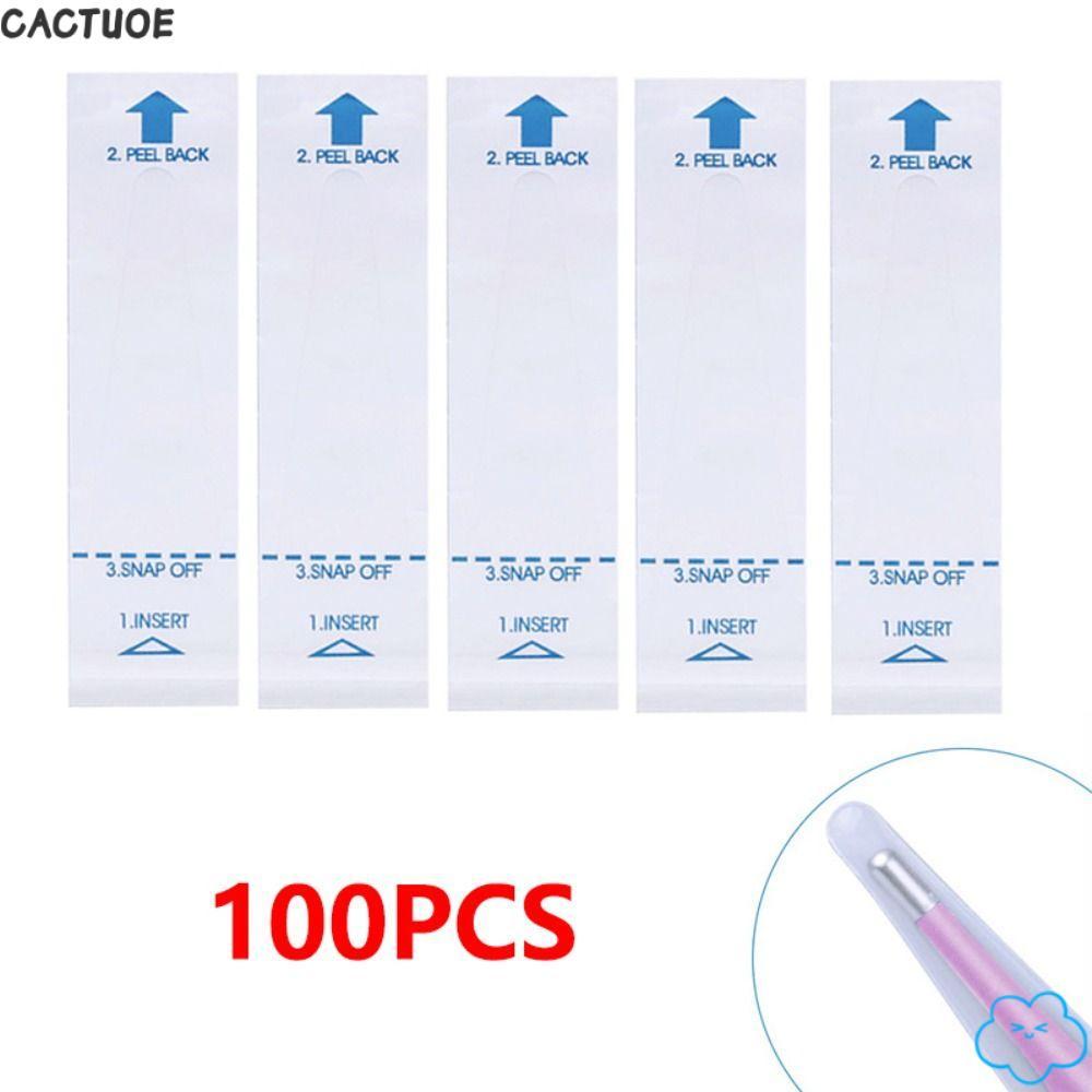 CACTUOE 100PCS Digital Probe Covers, Hygienic Disposable Temperature Probe Cover,คุณภาพสูงUniversal 