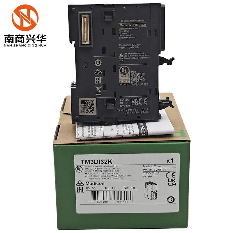 GCYM ต้นฉบับใหม่ TM3DI32K โปรแกรม Logic Controller I/O แพลตฟอร์ม TM3 โมดูล -32 จุดอินพุต HE10 Termin