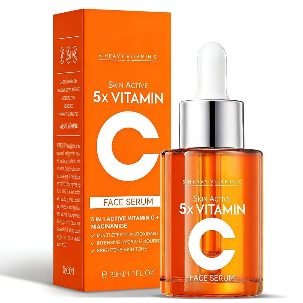 VitaminCFacialSerum20% พร้อมHyaluronicAcid & Niacinamide – สูตรน้ําใต้คอลลาเจน, HydratandPlump, ForA