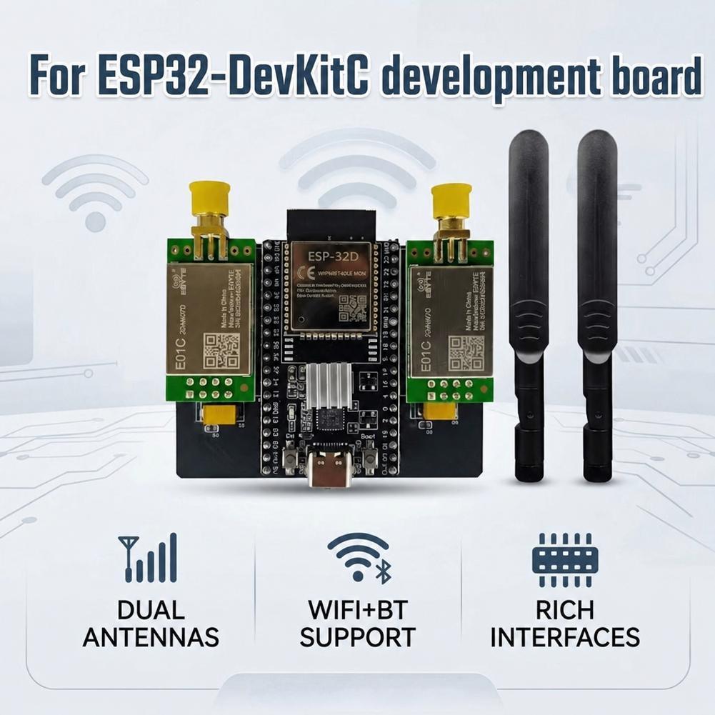 Esp32 Devkitc บอร์ดพัฒนา Nrf24l01 Pa Lna โมดูล 2.4g บลูทูธ Wifi ไร้สาย Combo S6b9