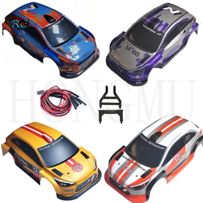 1/14 body Shell ฐานล้อ 195 มม.พร้อมไฟ led สําหรับ MJX Hyper Go 14301 14302 14303 14304 R/C รถ TQVD