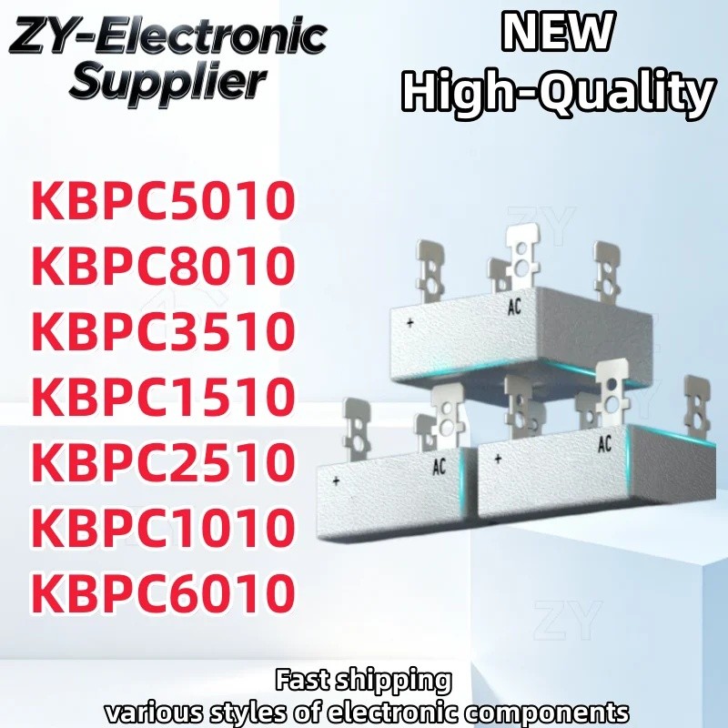 1-5PCS KBPC5010 KBPC8010 KBPC3510 KBPC1510 KBPC2510 KBPC1010 KBPC6010 ขายส่ง Rectifier สะพาน