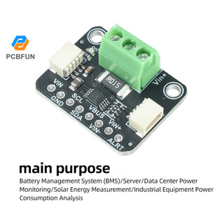 Pcbfun INA228 / INA237 / INA237 โมดูลตรวจสอบปัจจุบัน/แรงดันไฟฟ้า