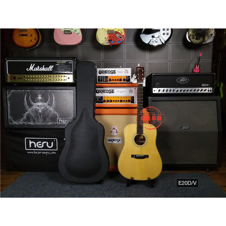 Yixing เครื่องดนตรี Eastman Eastman Eastman E20D-Vintage Acoustic Acoustic Acoustic Guitar Retro Dis