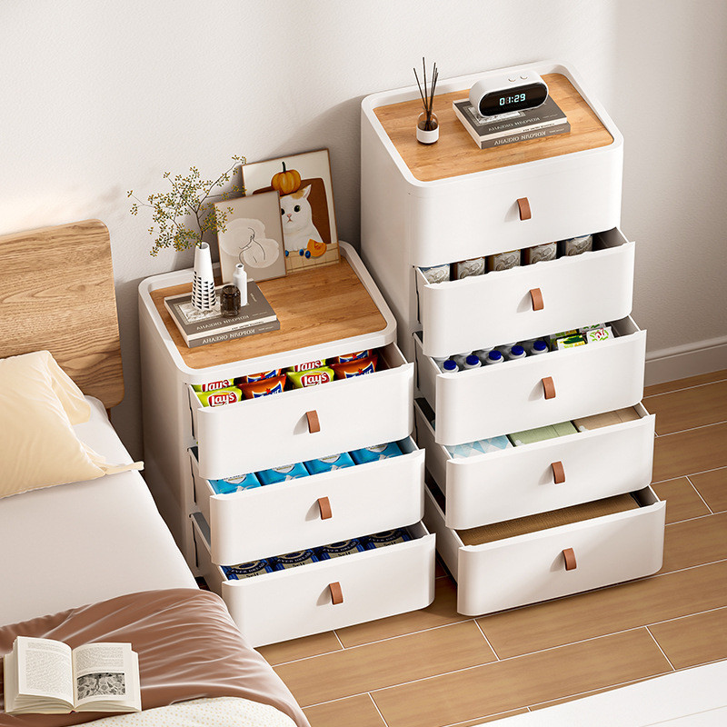 Slotted Locker Multi-Layer Toy Snack Locker โต๊ะข้างเตียงลิ้นชักตู้เก็บของ Slotted ตู้เก็บของ