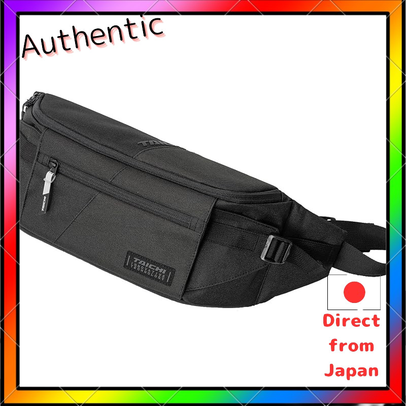 RS TAICHI Motorcycle Body Bag Waist Pouch Touring Waist Bag RSB285 Unisex Adult Black / Black-Red / 