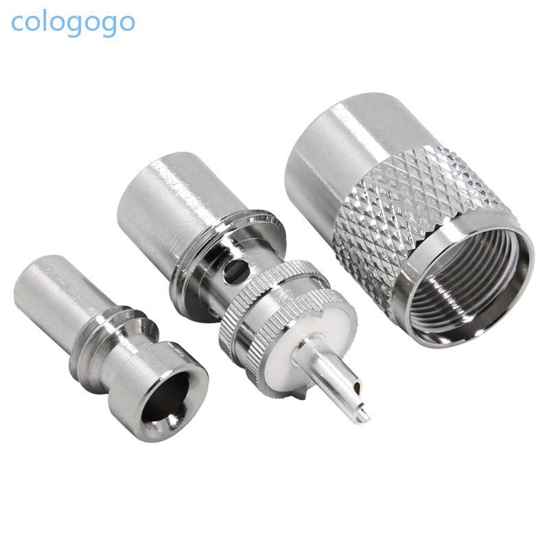 COLO PL259 CB เสาอากาศวิทยุปลั๊กตัวผู้สําหรับ RG8X RG59 RG8