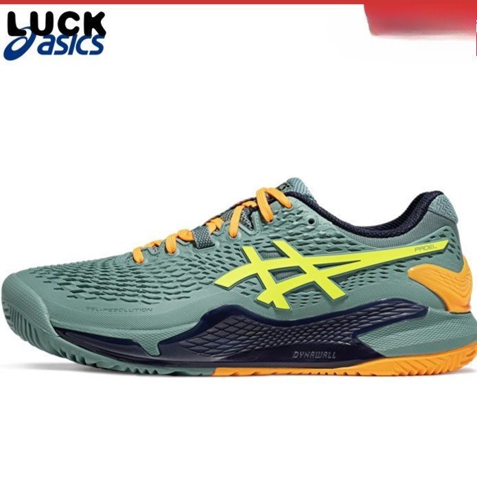 17 现货 - Asics Gel-Resolution 9 มืออาชีพสําหรับผู้ชายและผู้หญิงรองเท้าผีเสื้อ 40BM