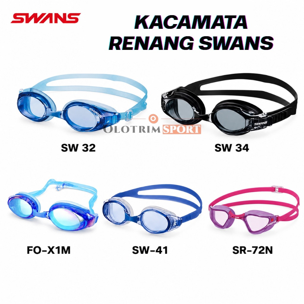 SWANS GOGGLES SW-32 SW-34 SW-41 JP SW-41 FO-X1M FO-X1 SR-27N SWANS ต้นฉบับ 100%
