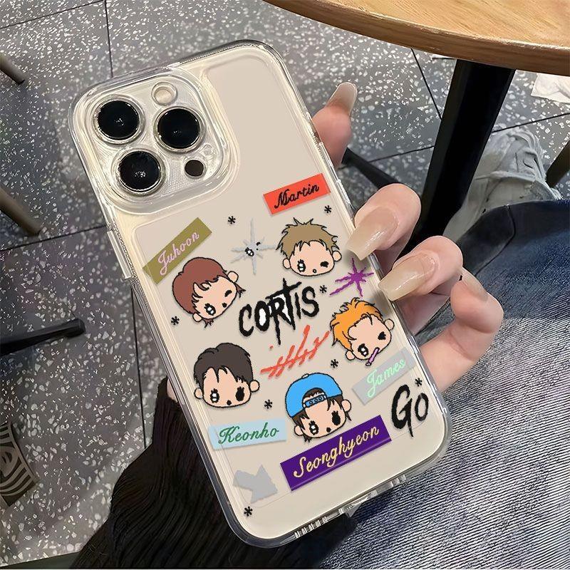 Cortis เหมาะสําหรับ Apple 17Air เคสโทรศัพท์ iPhone14Plus Soft Case 15 โปร่งใส XSmax Shock-Resistant 