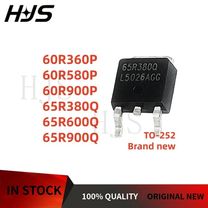 5PCS 60R900P 60R580P 65R380Q 65R600Q 60R360P 65R900Q MMD65R900Q MMD65R600Q MMD65R380Q TO-252 หลอด MO
