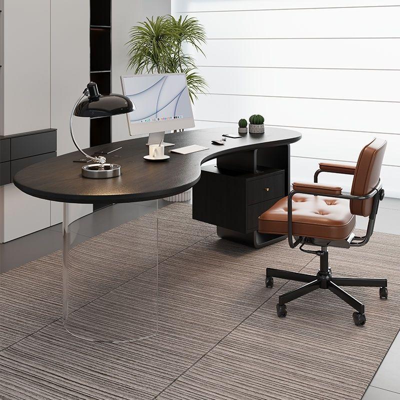 Solid wood desk for studying and writing, simple computer desk, executive office desk, workbench