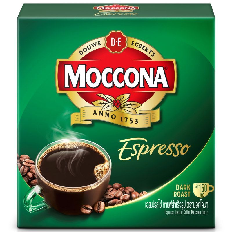 มอคโคน่ากาแฟสำเร็จรูปเอสเปรสโซ่กล่อง 300กรัม Moccona Instant Coffee Espresso Box 300g. [หมายเลขบาร์โค้ด 8851753090426]
