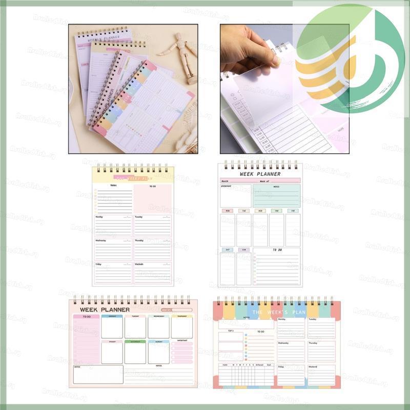 Yf9 As Daily Planner Twin-Wire Binding Planer Pads Weekly Planner Notepads