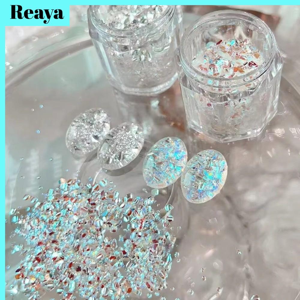 REAYA Flash Nail Art, Sequins Glitter Nail Art Sequins, Blinking Nail Art DIY Nail Art Charms