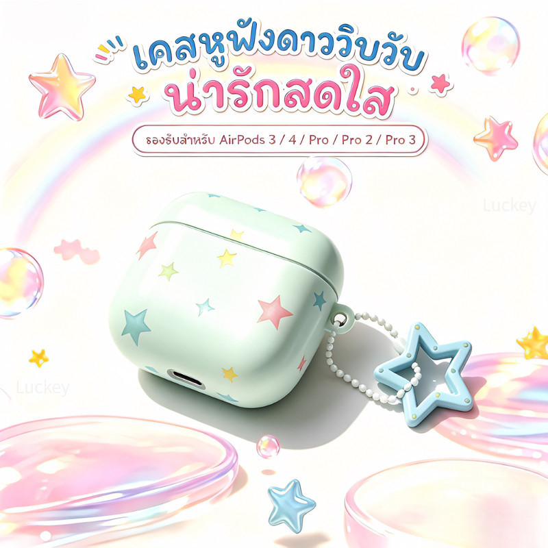 เคสสําหรับหูฟัง Apple ใช้กับ Airpods 3, 4, Pro1/Pro2 และ Pro3