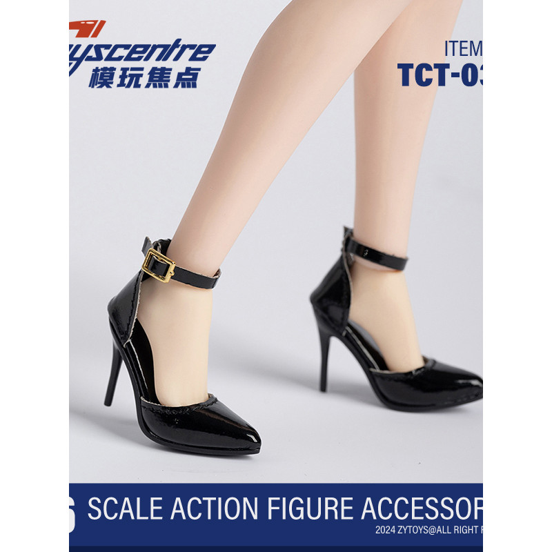 1/6TCT-036 ทหารหญิงสไตล์ญี่ปุ่นสายคล้องคอส้นสูงชี้Toe-Coveredแฟชั่นรองเท้าแตะรูปตุ๊กตา